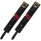 Taboom Wild Roses Wrist Cuffs – Premium Faux Leather BDSM Wrist Restraints > Bondage Gear > Restraints