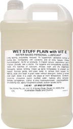 Wet Stuff Plain Enriched With Vitamin E – Water-Based Lubricant 5kg > Lube > Water Based