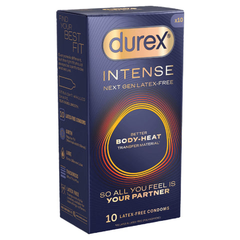 Durex Intense Regular – BodyFeel Material Latex-Free Condom 10 Pack > Essentials > Condoms