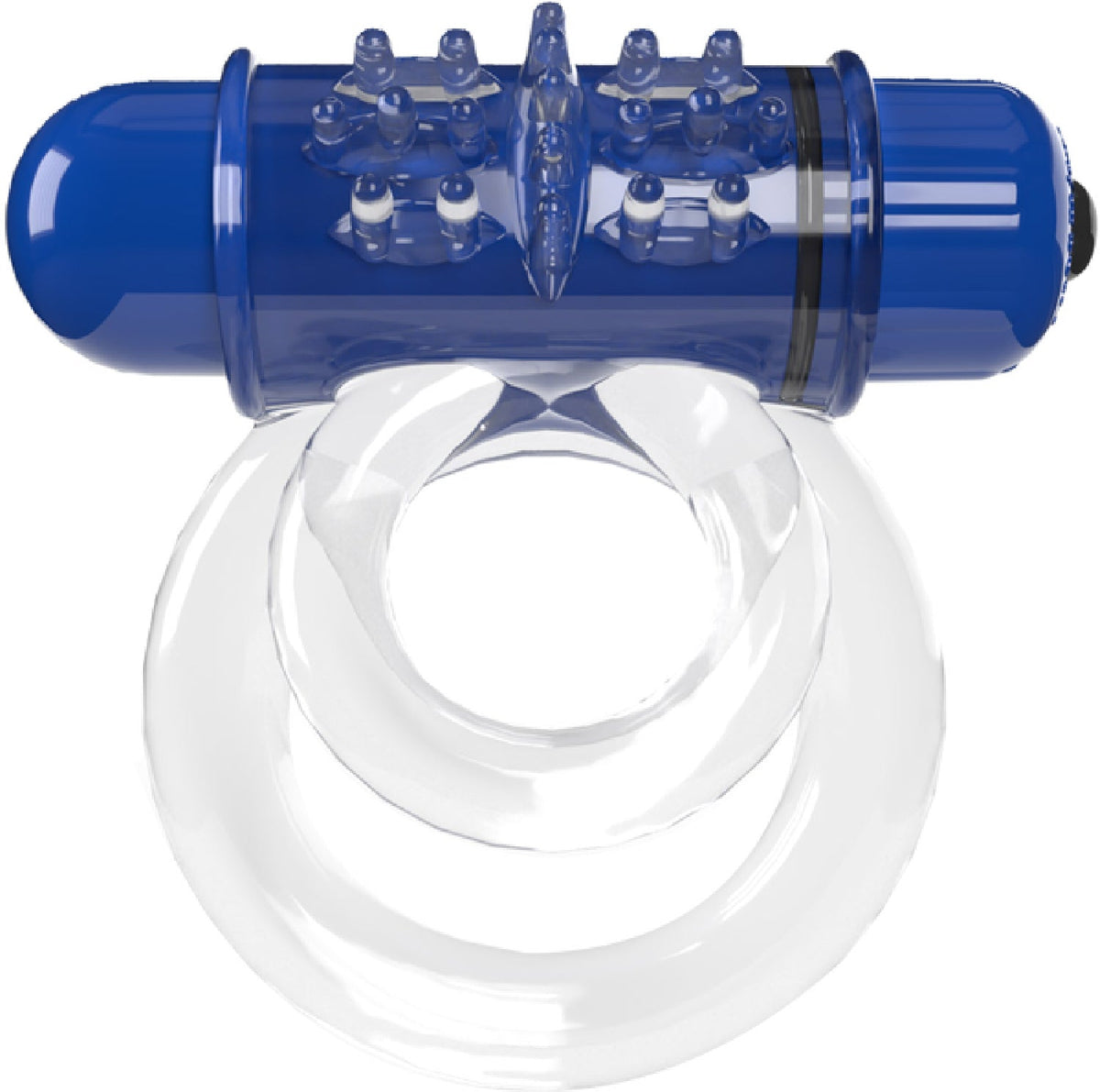 Double O 6 4B Vibrating Ring with Raised Ticklers and Long-Lasting Batteries – Vibrating Ring > Cock Ring > Vibrating