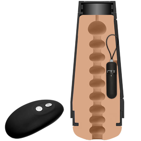 Doc Johnson Main Squeeze Original Vibro – Wireless Remote-Controlled Vibrating Masturbator > Sex Toys For Men > Masturbators > Vibrating