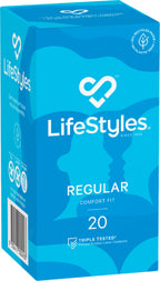 LifeStyles Regular Condoms – Protective 53mm Condom 20 Pack > Essentials > Condoms