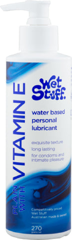 Wet Stuff Plain Enriched With Vitamin E – Water-Based Lubricant > Lube > Water Based