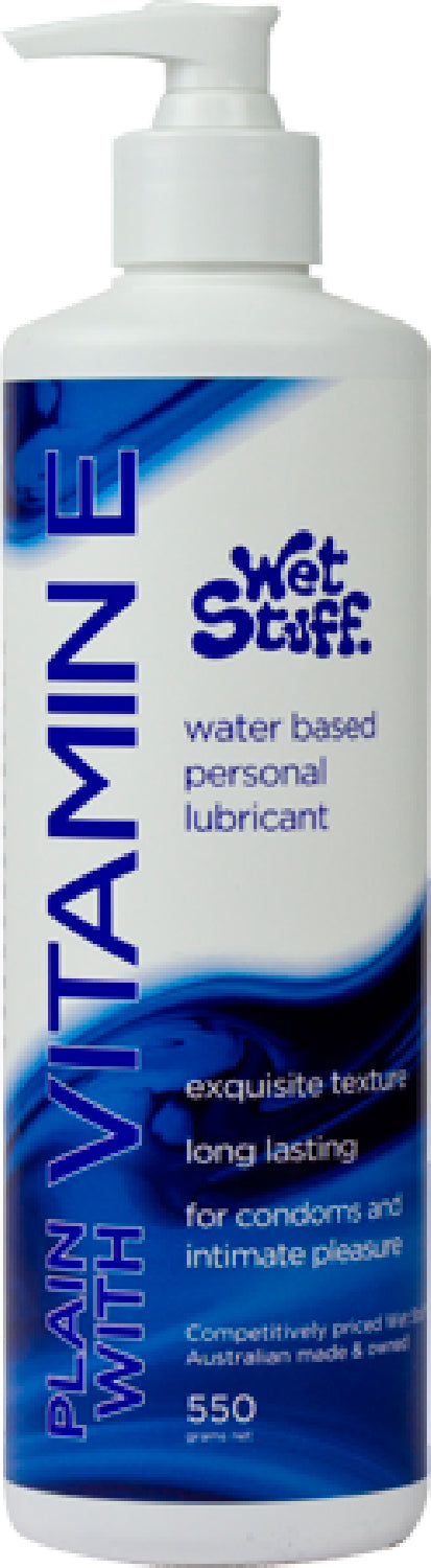 Wet Stuff Plain Enriched With Vitamin E – Water-Based Lubricant > Lube > Water Based