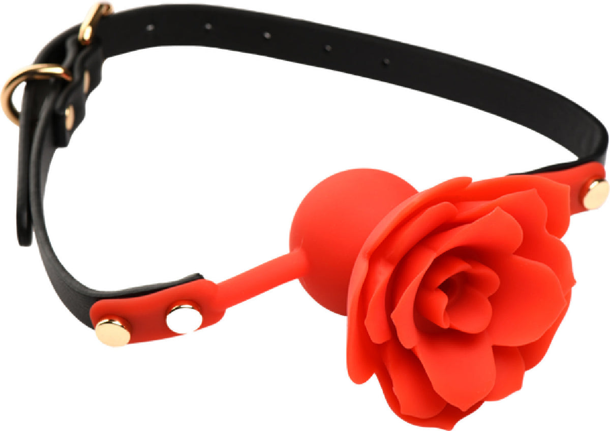 Blossom Gag Silicone Rose Gag – Plush Silicone Ball Gag > Bondage Gear > Gags and Bits