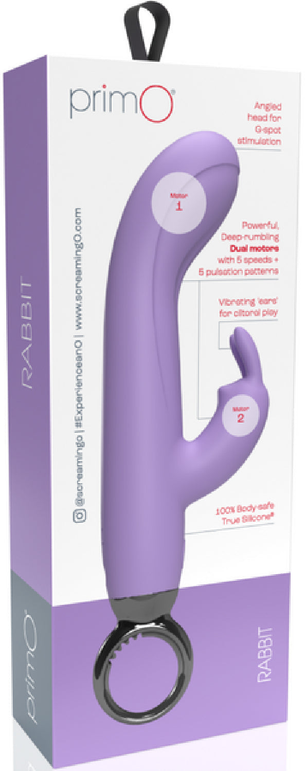 Screaming O PrimO Rabbit 4.5 Inch Silicone Rabbit Vibrator > Vibrators > Ladies > Rabbit