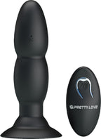 Pretty Love Beaded Remote-Controlled Butt Plug – Silicone Vibrating and Rotating Anal Toy > Anal Range > Vibrating Butt Plugs