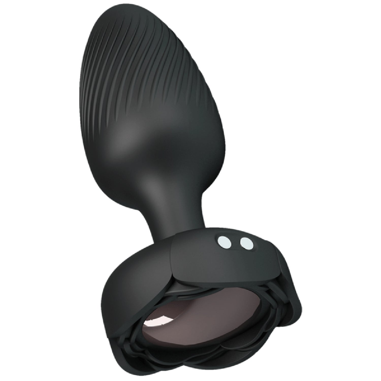 Varian Light-Up Rechargeable Butt Plug – LED Flashing Silicone Butt Plug > Anal Range > Vibrating Butt Plugs