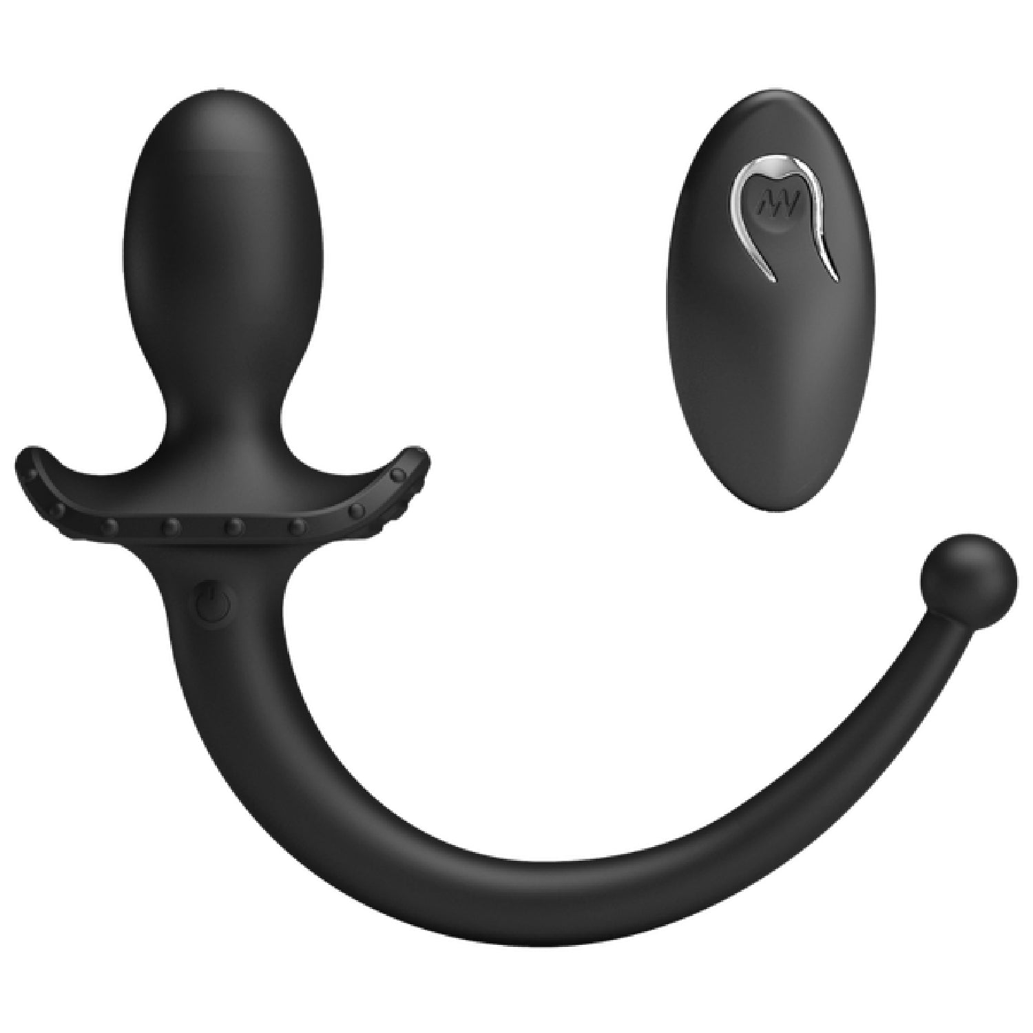 Remote Control Vibrating Butt Plug Tail (Black) – App-Compatible Wearable Vibrator with 12 Modes > Anal Range > Tail Butt Plugs Main image