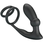 Emoni Rechargeable Vibrating Secure Hold Cock And Ball Ring With Attached Butt Plug > Anal Range > Prostate Plugs