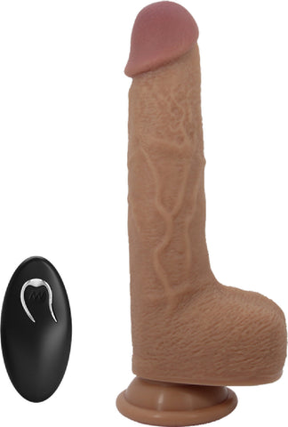 Thrusting Tommy Dong – Remote-Controlled 8.9" Thrusting Vibrator with Suction Cup > Vibrators > Realistic Vibrators