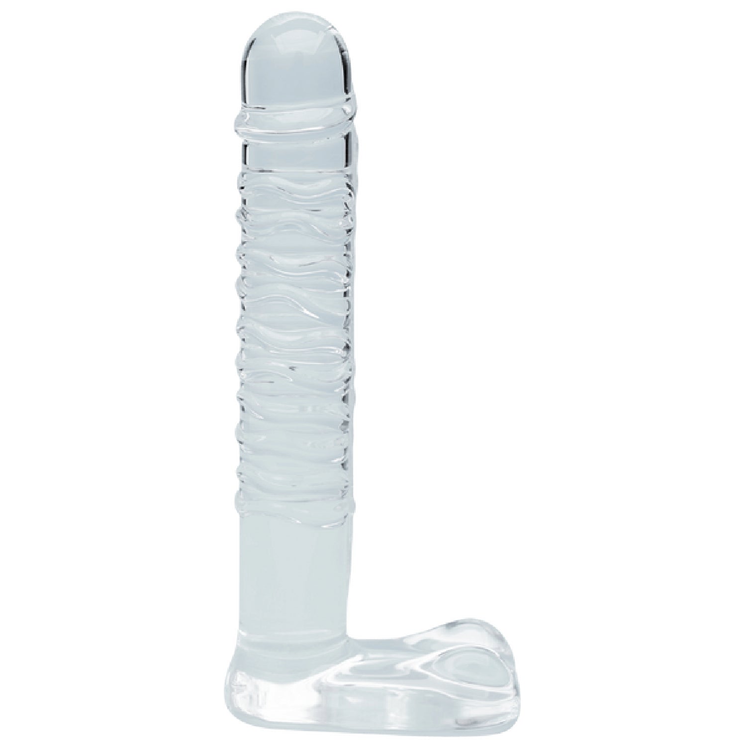 Seraphic Serenade Hand-Blown Borosilicate Glass Dildo 5.7 Inch Sculpted Design > Glass > Dildos