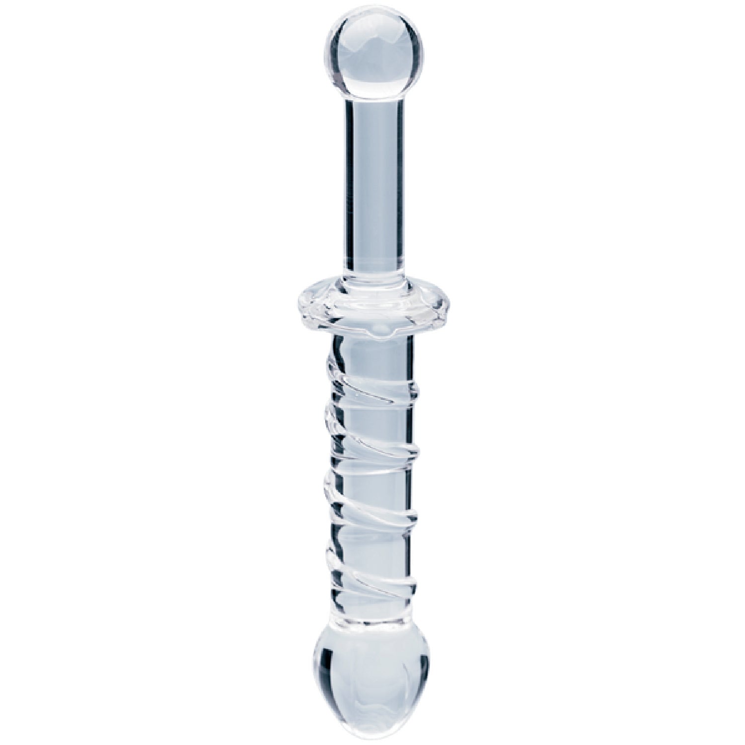 Elysian Swirl Handblown Borosilicate Glass 5.6 Inch Spiral Textured Dildo > Glass > Dildos