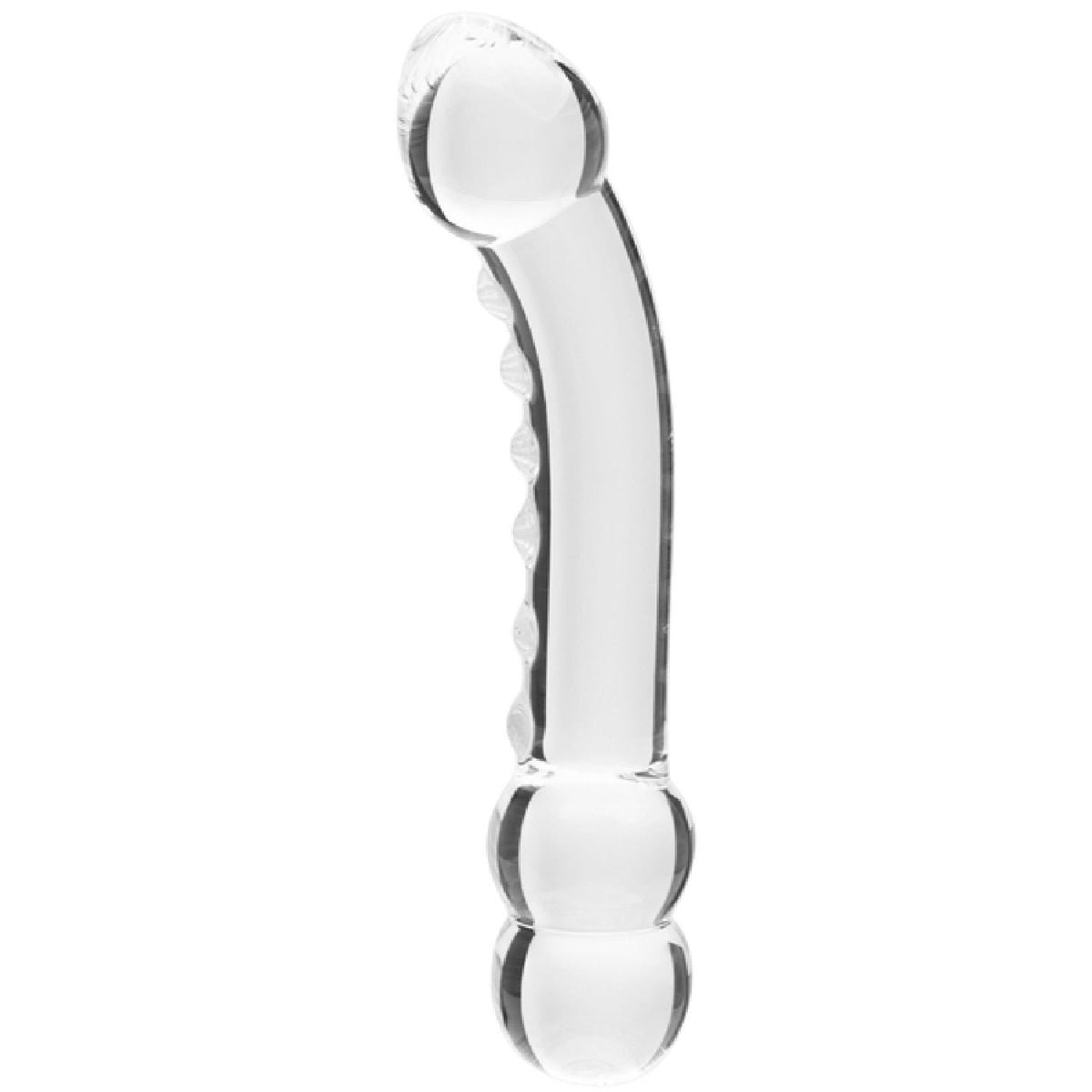 Celestial Ridge Borosilicate Glass Double-Ended Dildo – 6.4 Inch Sculpted Ridges > Glass > Dildos
