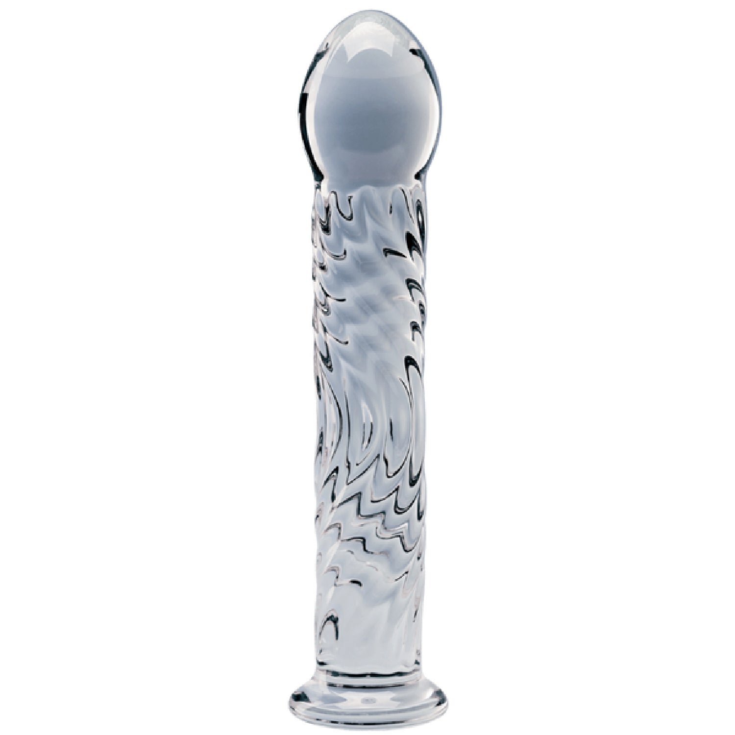 Seraphic Ripple Handblown Borosilicate Glass Dildo – Textured 6.2 Inch Insertable Length > Glass > Dildos