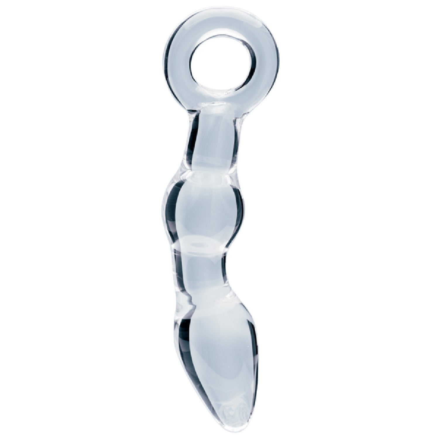 Utopian Mystique 5.2 Inch Ribbed Borosilicate Glass Anal Dildo > Glass > Dildos