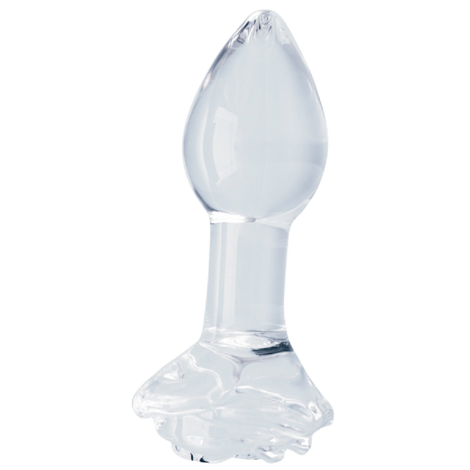 Clarity Utopian Bloom Handcrafted Glass 4.3 Inch Butt Plug > Glass > Dildos