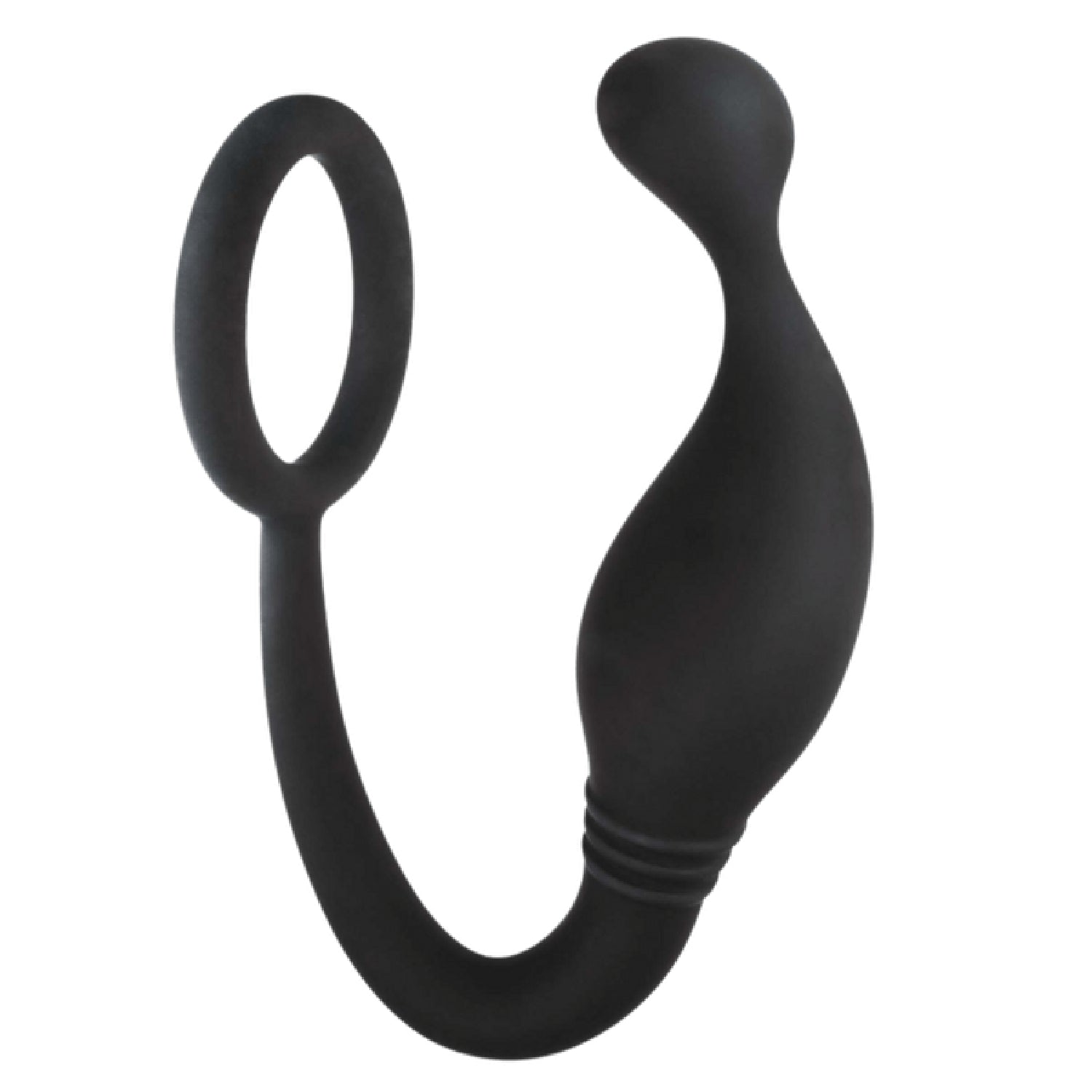 Prostate Plug with Love Ring – Flexible 5 Inch Hygienic Silicone Prostate Plug > Anal Range > Prostate Plugs