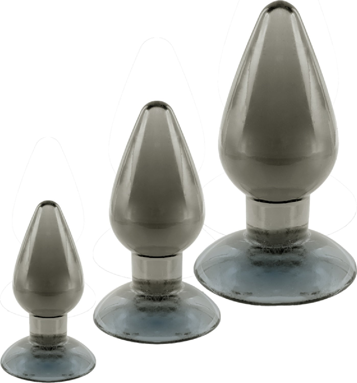 3 In 1 Anal Plug Kit – Flexible Hygienic Suction Cup Base Anal Plugs > Anal Range > Butt Plug Kits