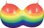 Rainbow Jumbow Boobie Candle – Decorative Candle > Candles > Novelty