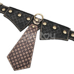 Rebellion Reign Collar with Leash – Luxury PU Leather Bondage Accessory > Bondage Gear > Collars & Leashes
