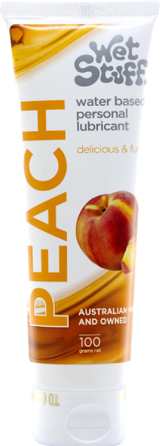 Wet Stuff Peach – Edible Peach Flavored Lubricant Tube 100g > Lube > Flavoured Main image
