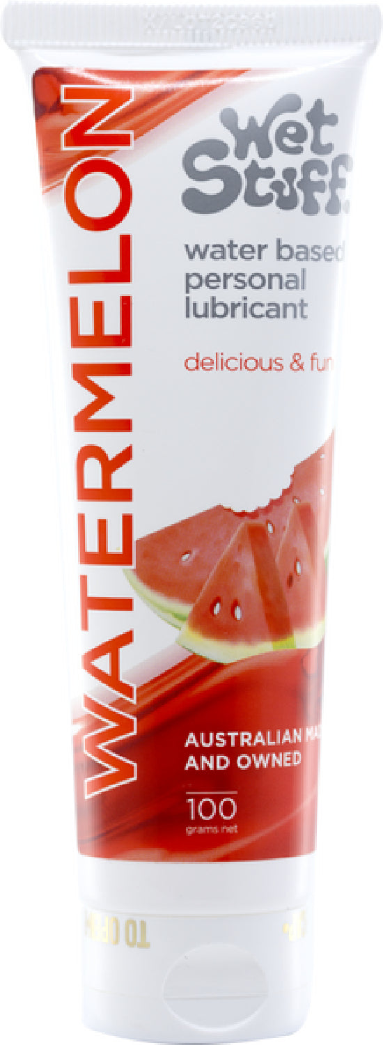 Wet Stuff Watermelon – Edible Water-Based Lubricant Gel 100g Tube > Lube > Flavoured