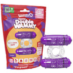 Double Wammy 4T – High Pitch Treble Vibrating Cock Ring with 5 Speeds and Pulse Pattern > Sex Toys > Couples Toys