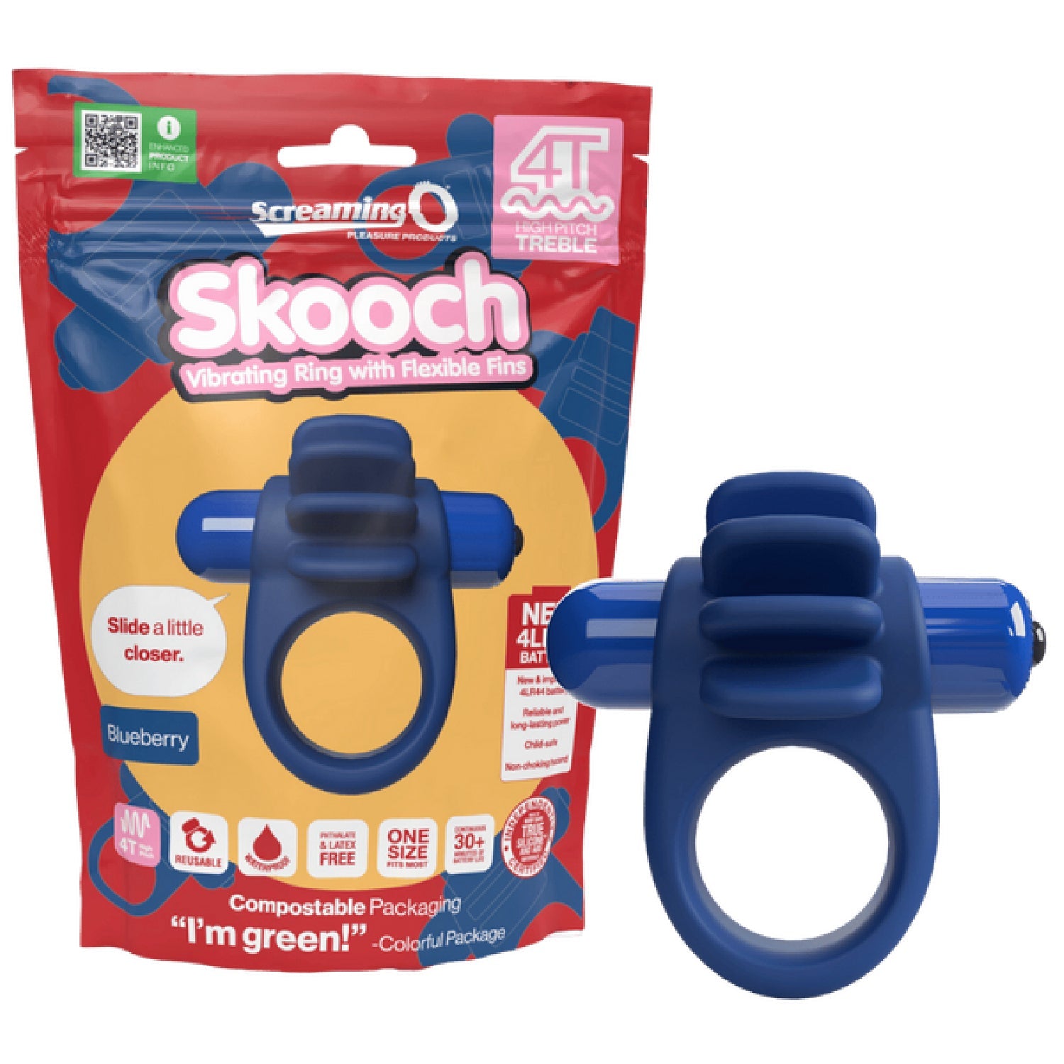 Skooch 4T High Pitch Treble – High Pitch Vibrations 5 Speeds Pulse Vibrator > Sex Toys > Couples Toys