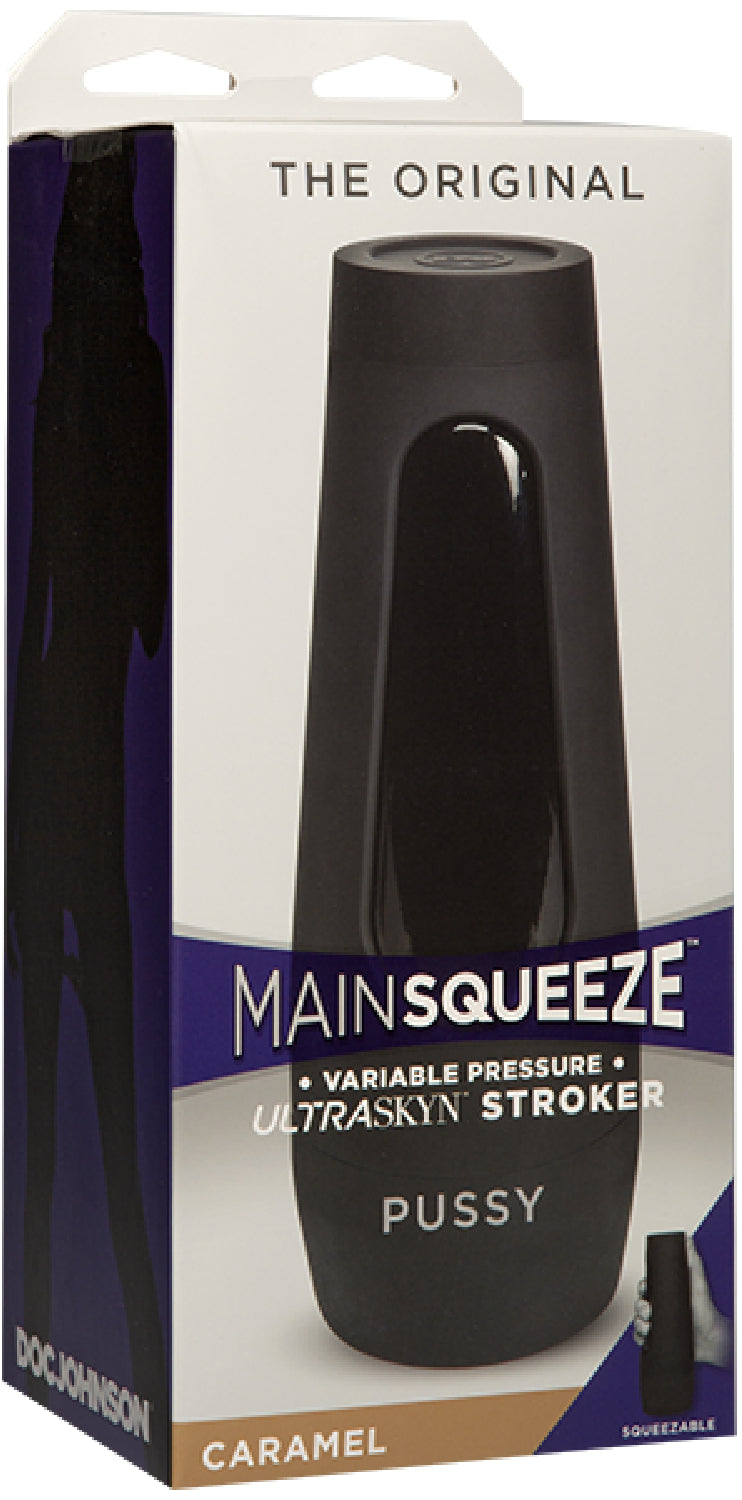 Doc Johnson Main Squeeze Original Pussy – Masturbator with Squeezable Grip and Suction Control > Sex Toys For Men > Masturbators > Manual