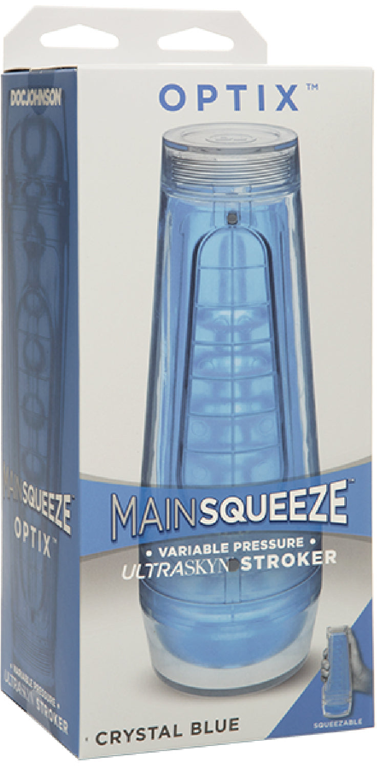 Doc Johnson Optix – Transparent Variable-Pressure Hard Case Masturbator > Sex Toys For Men > Masturbators > Vibrating Main image