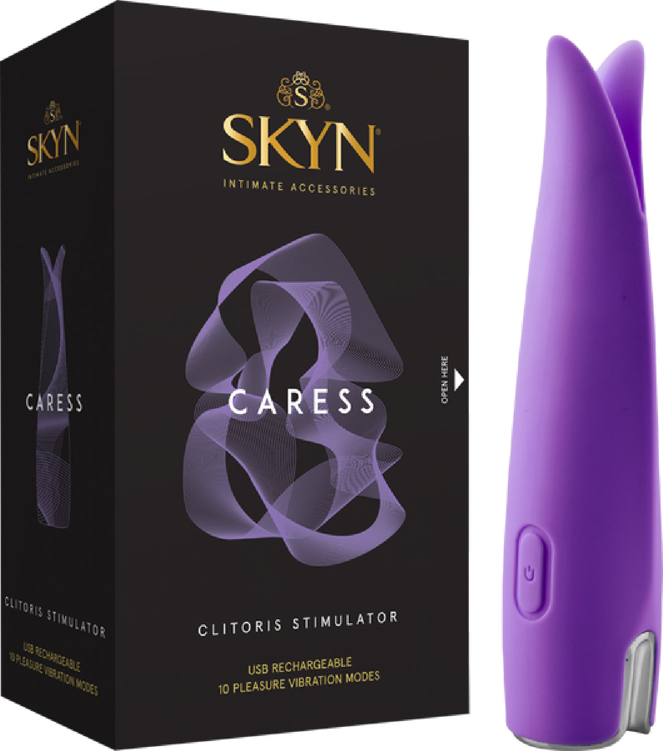 Skyn Caress – 10 Mode Vibrating Clitoris Stimulator with Ultra Soft Finish > Sex Toys For Ladies > Clitoral Vibrators and Stimulators