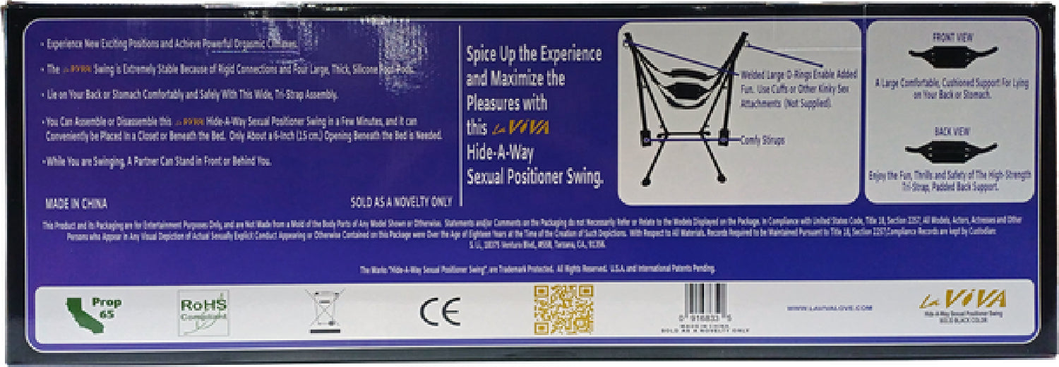 LaViva Hide-A-Way – Free Standing Sexual Positioner Swing > Sex Toys > Swings & Slings