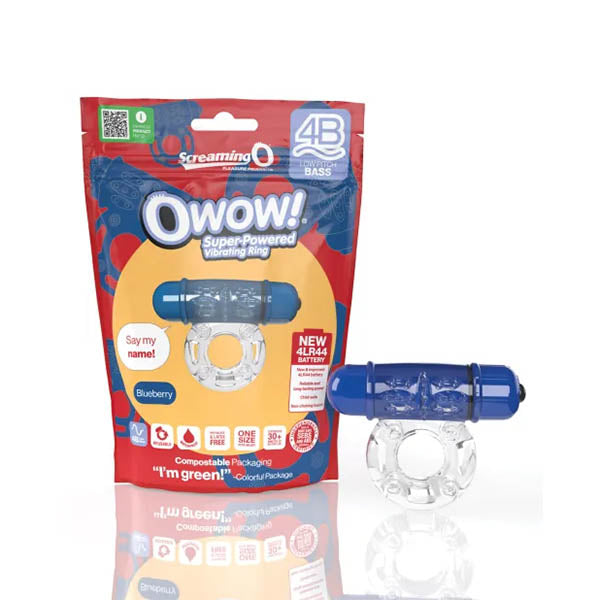 Owow 4B Low Pitch Bass Vibrating Ring – Body-Safe SEBS Stretchy Ring > Cock Ring > Vibrating