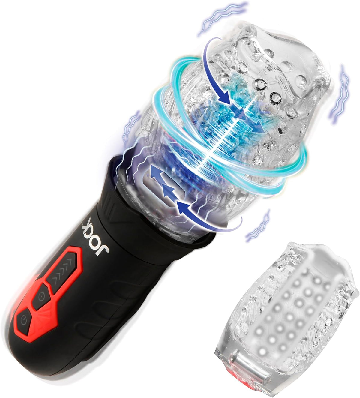 Jock Spinning and Vibrating Masturbator with Multiple Speeds and Patterns > Sex Toys For Men > Masturbators > Vibrating