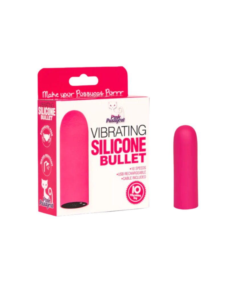Pink Pussycat Petite Silicone Bullet Vibrator 10 Speeds Water Resistant > Vibrators > Mini Vibrators