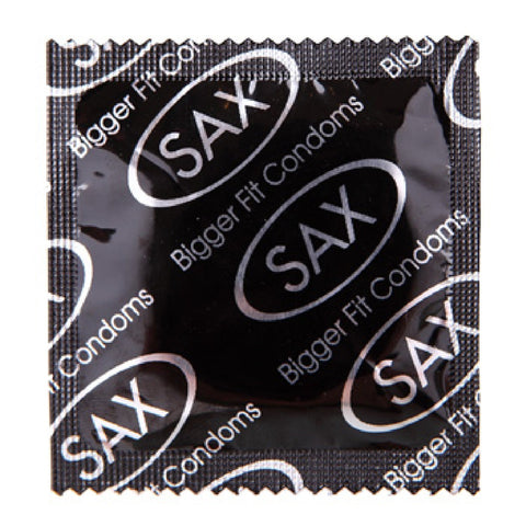 Sax Bigger Fit Condoms – Bulk Pack of 144 Larger 56mm Latex Condoms > Essentials > Condoms