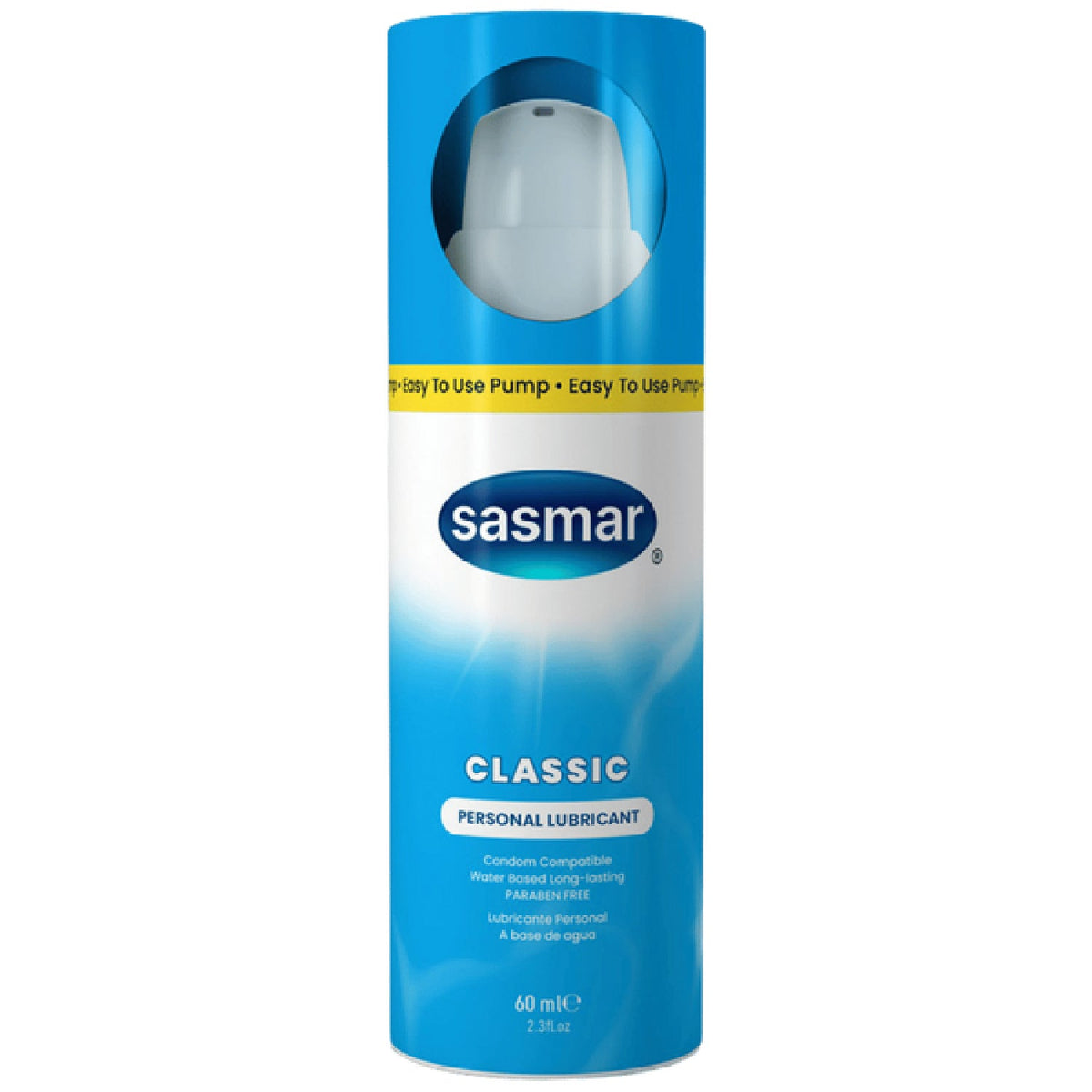 Sasmar Classic – Premium Water-Based Personal Lubricant 60ml > Lube > Water Based