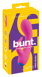 Bunt 7 Inch Rabbit Vibrator in Pink | Silicone Body > Vibrators > Ladies > Rabbit