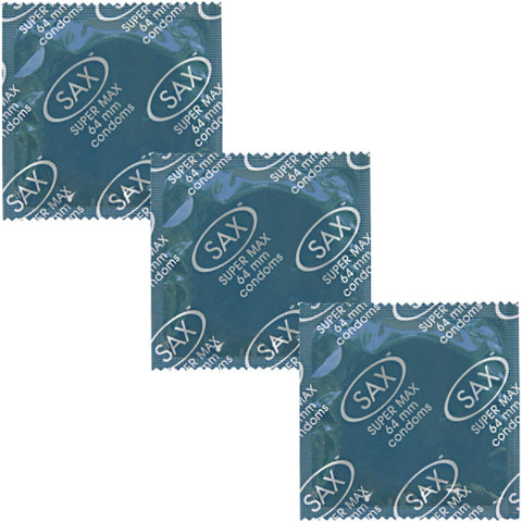 Sax Super Max Fit – 64mm Nominal Width Bulk Pack Condoms 144 Count > Essentials > Condoms