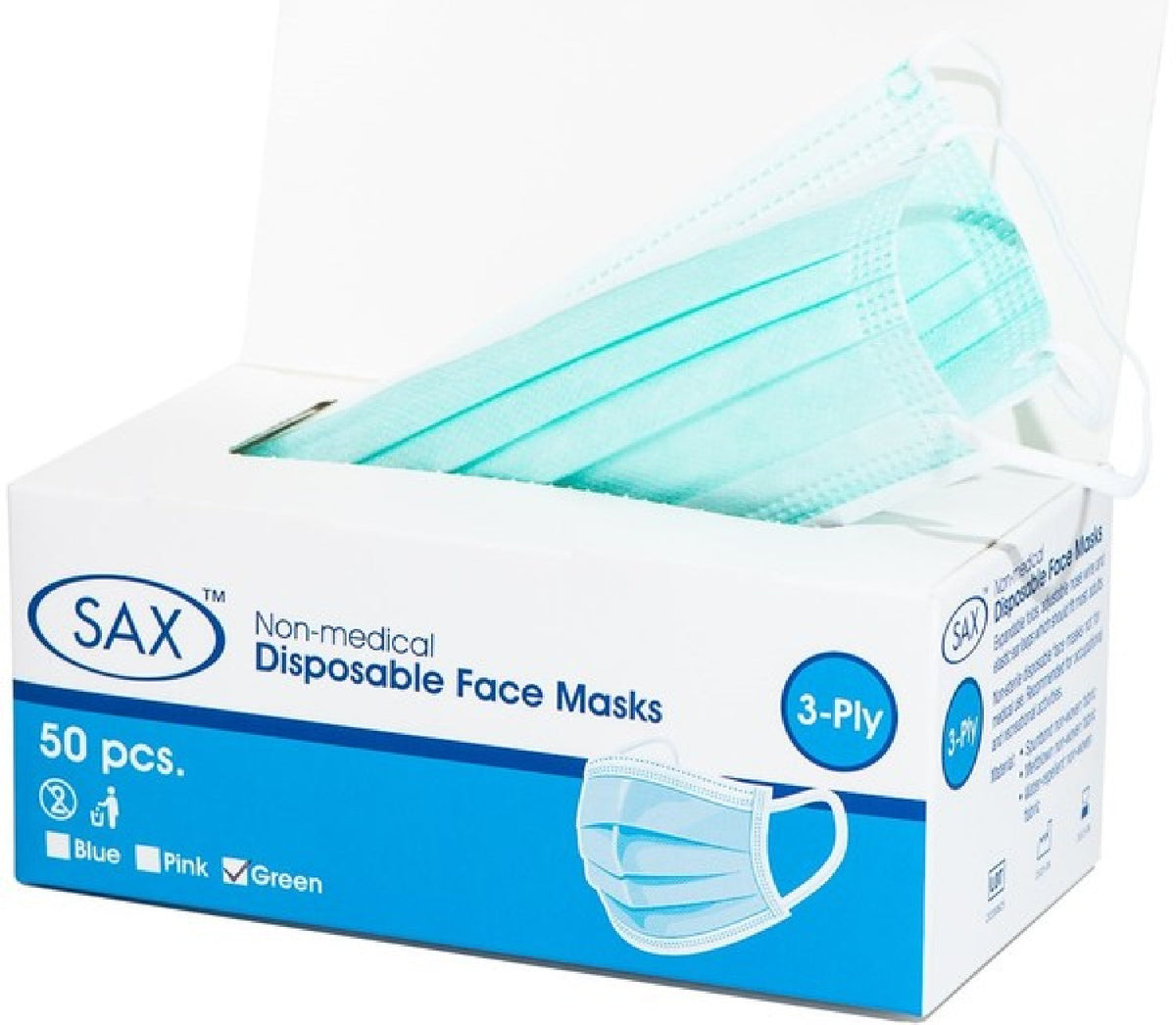 Disposable Face Mask Pack of 50 – Face Mask > Bondage Gear > Medical Instruments