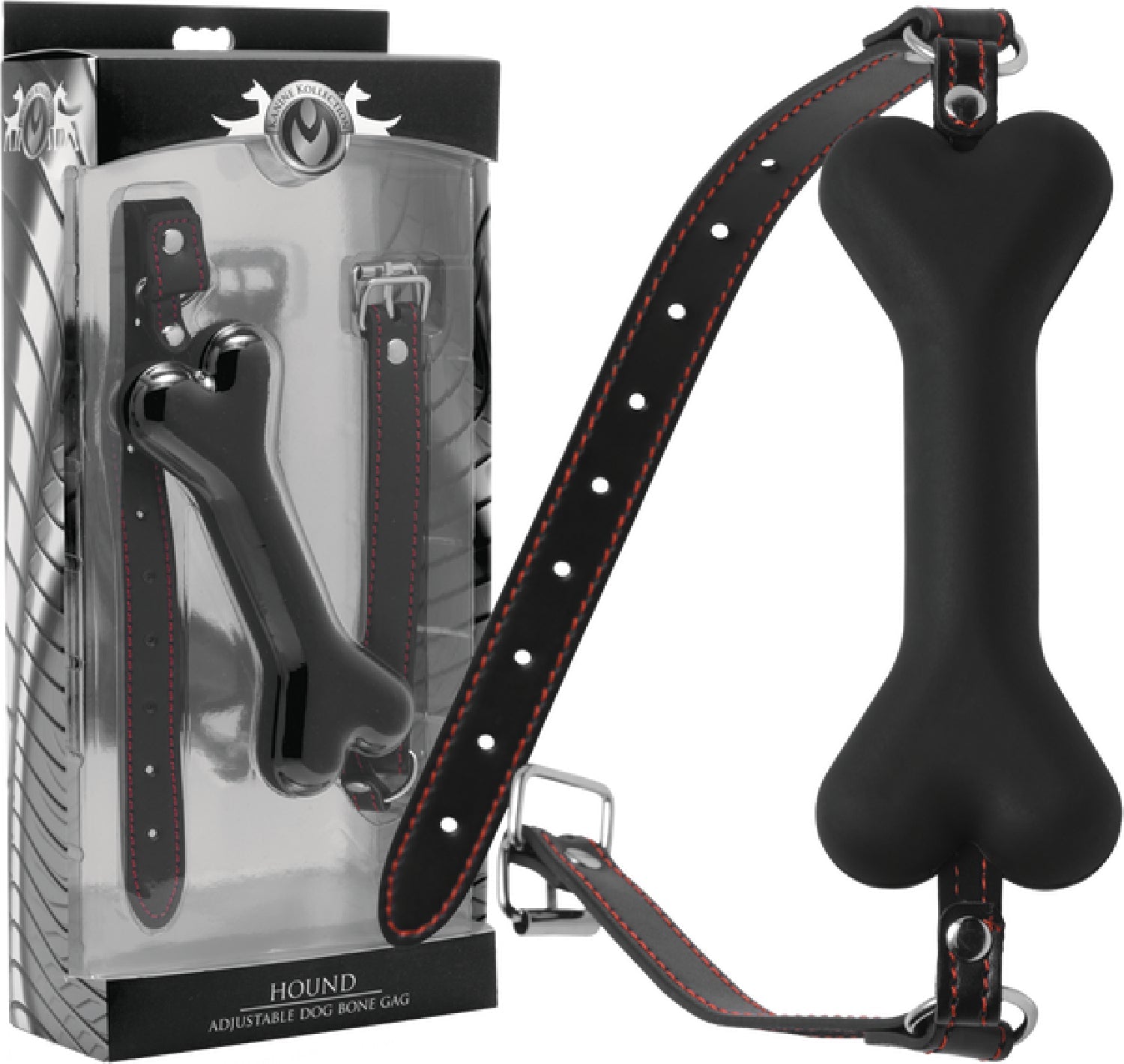 Hound Adjustable Dog Bone Gag – Silicone Bit Gag > Bondage Gear > Gags and Bits