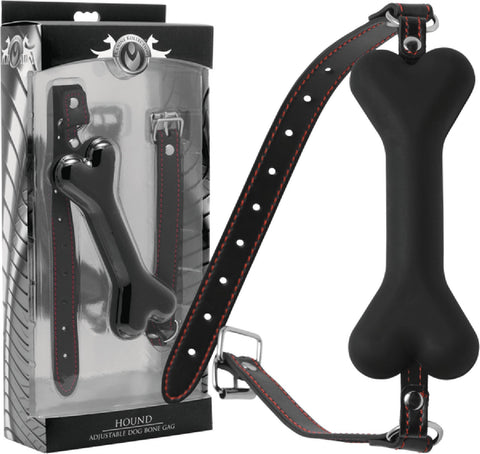 Hound Adjustable Dog Bone Gag – Silicone Bit Gag for Comfortable Wear > Bondage Gear > Gags and Bits