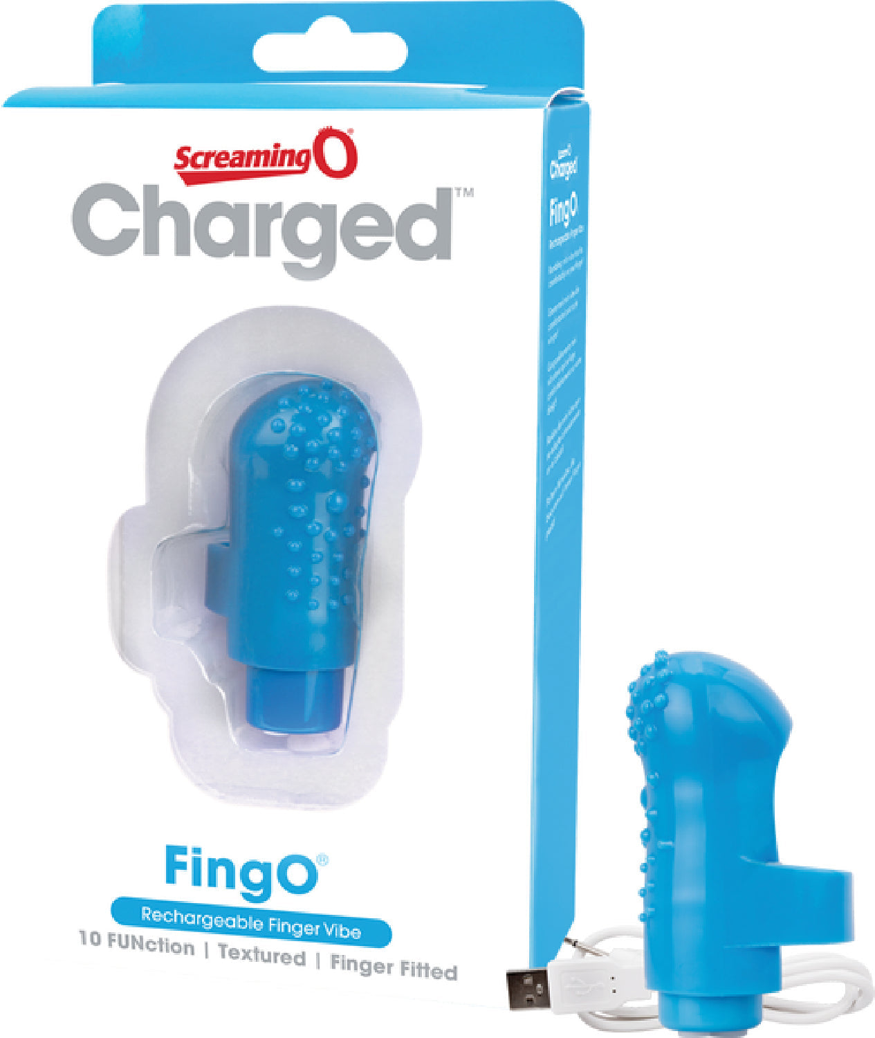 Charged Fing O – Rechargeable Mini Finger Vibrator with Vooom Technology Secondary image