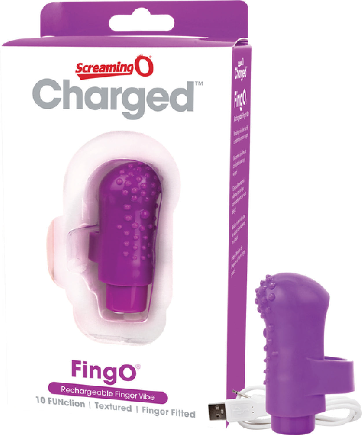 Charged Fing O – Rechargeable Mini Finger Vibrator with Vooom Technology > Vibrators > Finger Vibrators