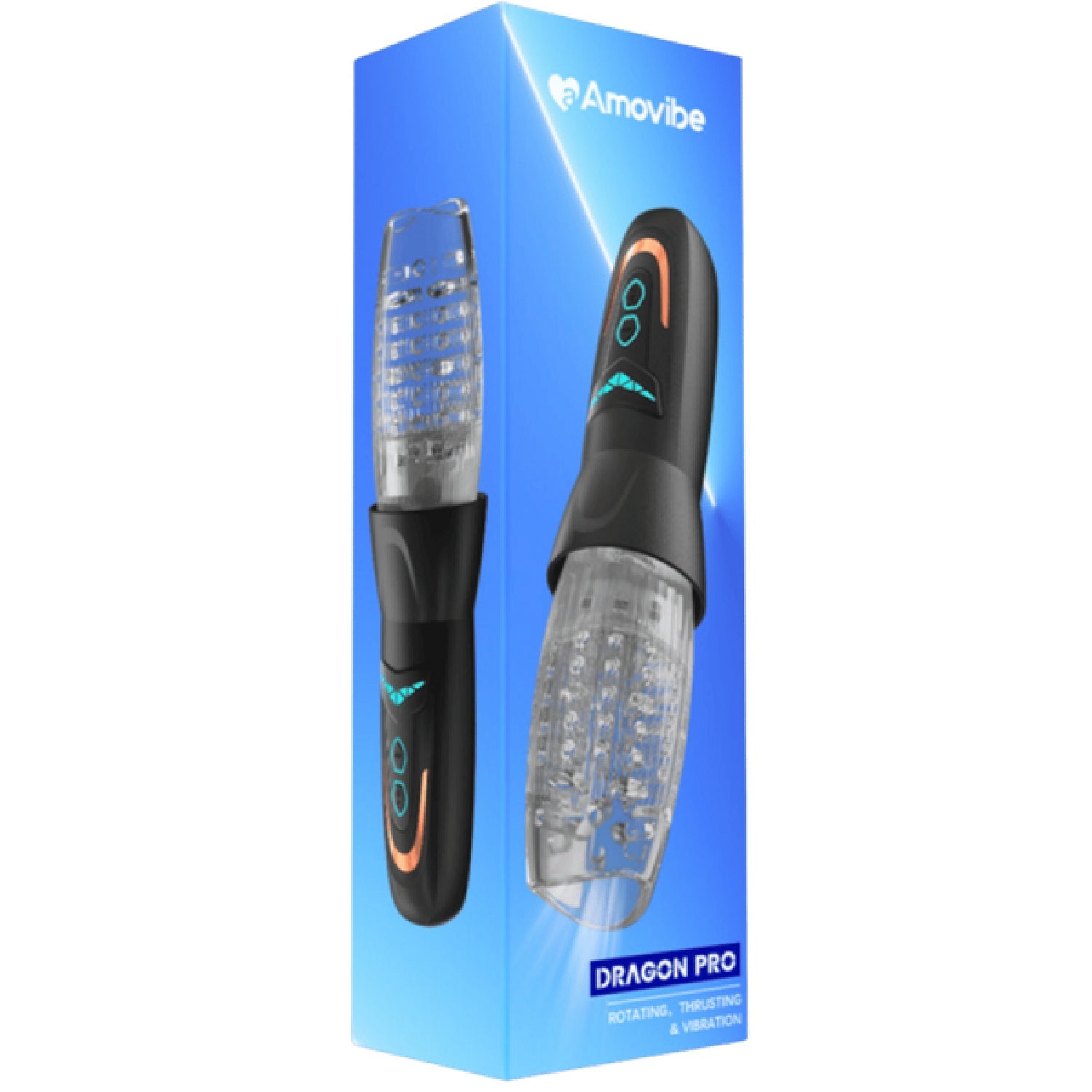 Amovibe Dragon Pro – Rotating and Vibrating Male Masturbator One Size > Sex Toys For Men > Masturbators > Vibrating