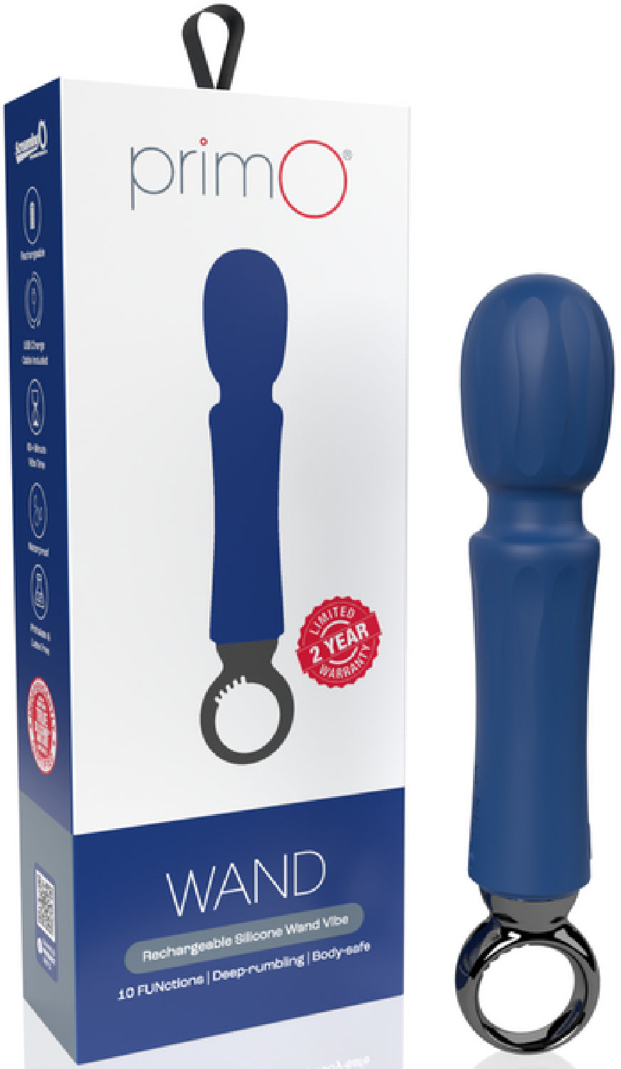Screaming O PrimO Wand – Rechargeable Portable Wand Vibrator with 10 Vibration Functions Secondary image