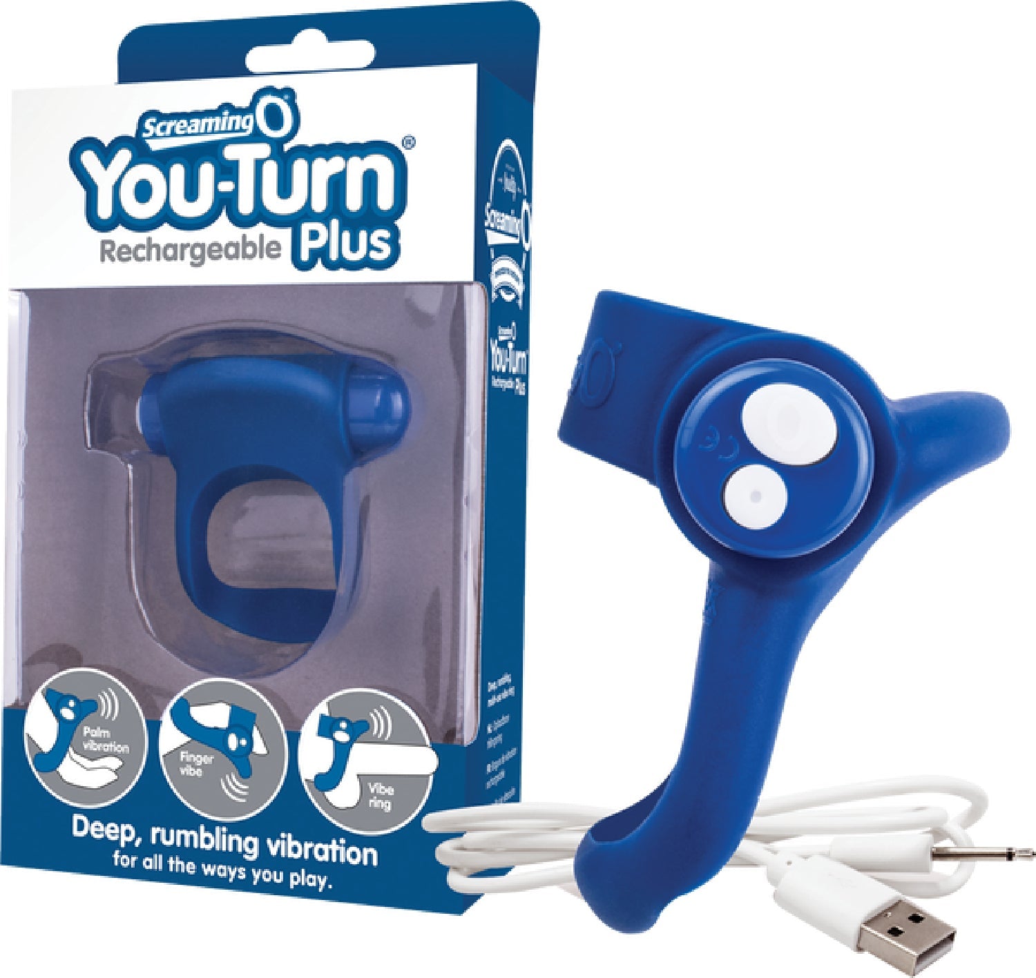 Charged You-Turn Plus – Rechargeable Vibrating Cock Ring > Cock Ring > Vibrating