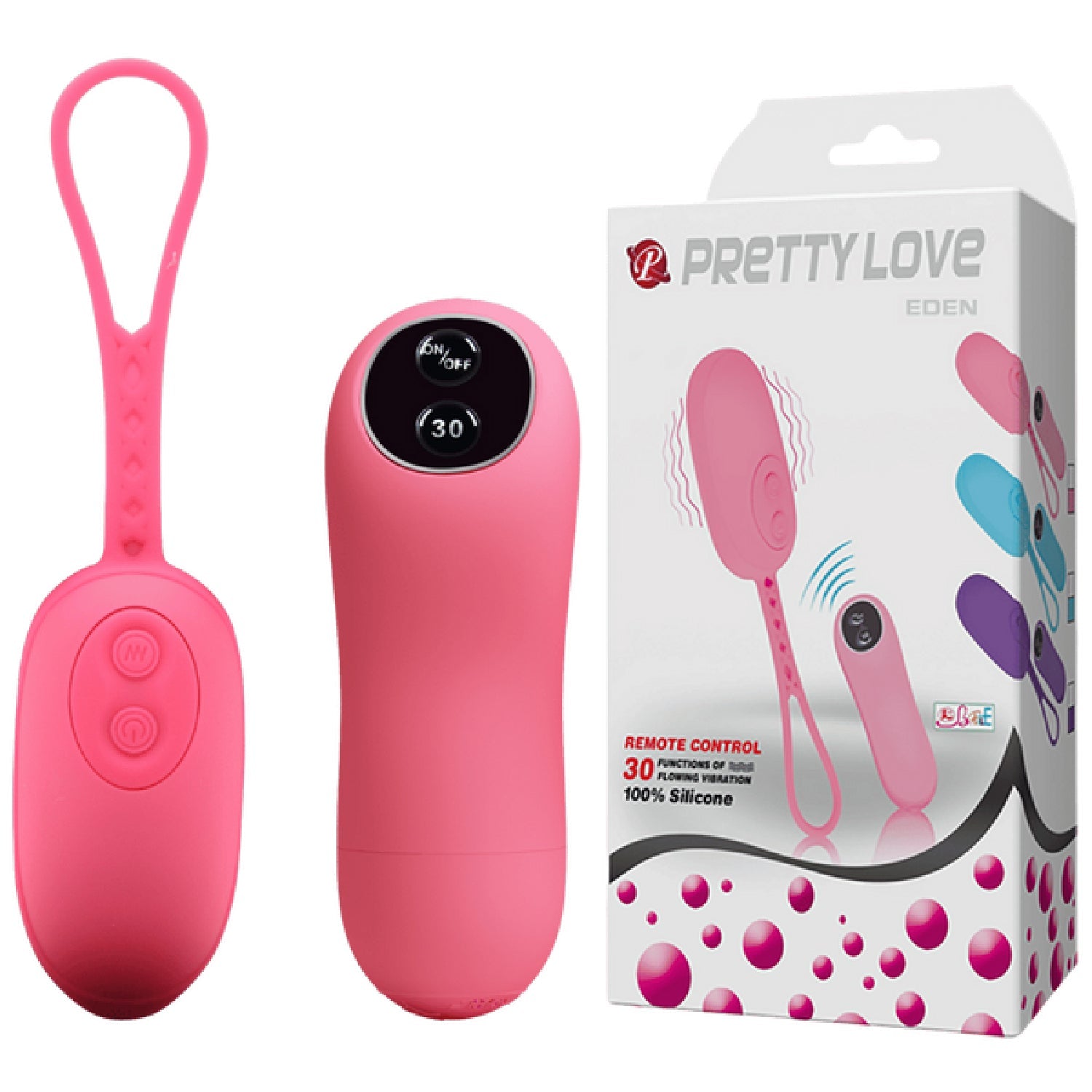 Eden Remote Control Egg – Remote-Controlled Vibrator One Size > Sex Toys For Ladies > Vibrating Eggs