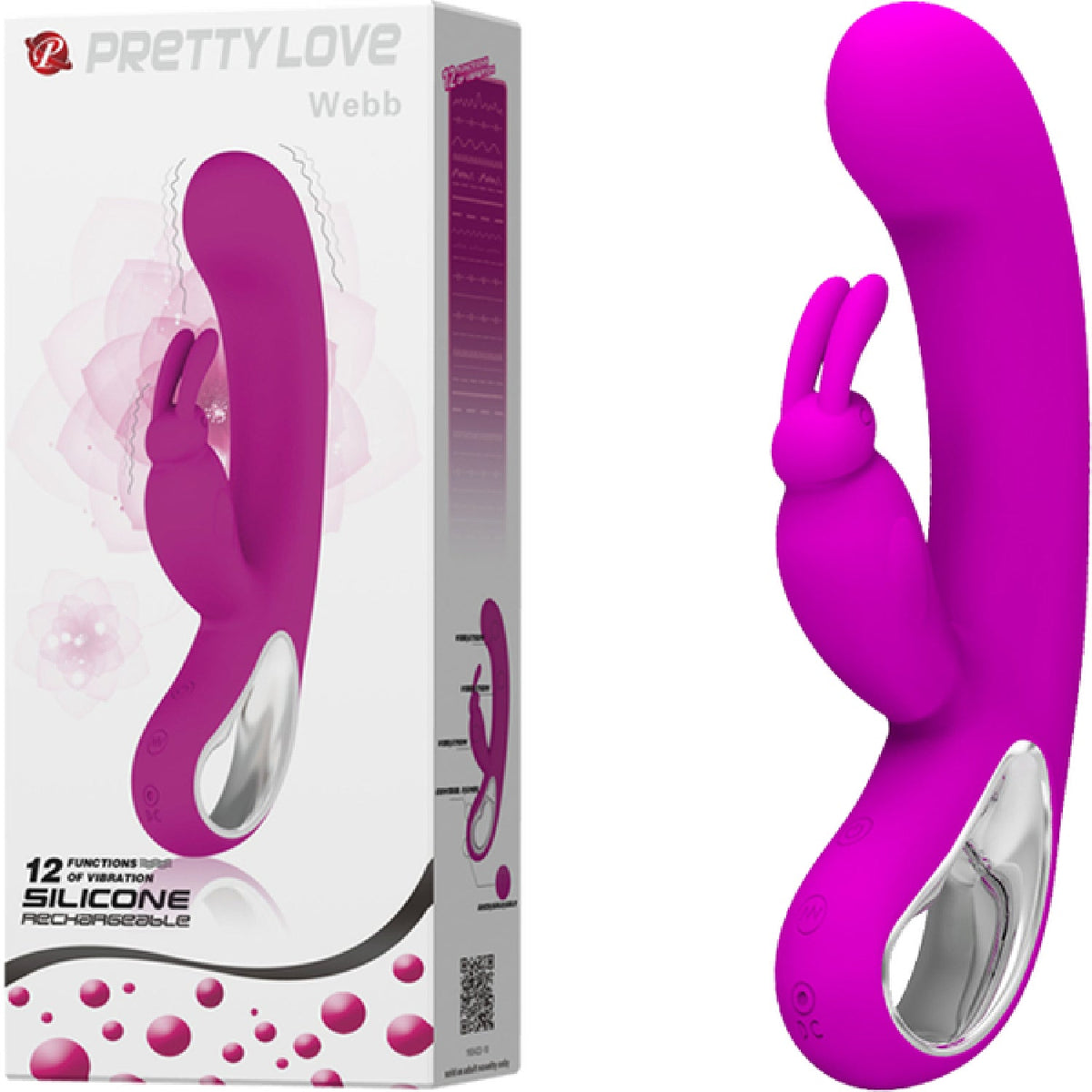 Rechargeable 8.25 Inch Webb – Dual Motor Rabbit Vibrator > Vibrators > Ladies > Rabbit